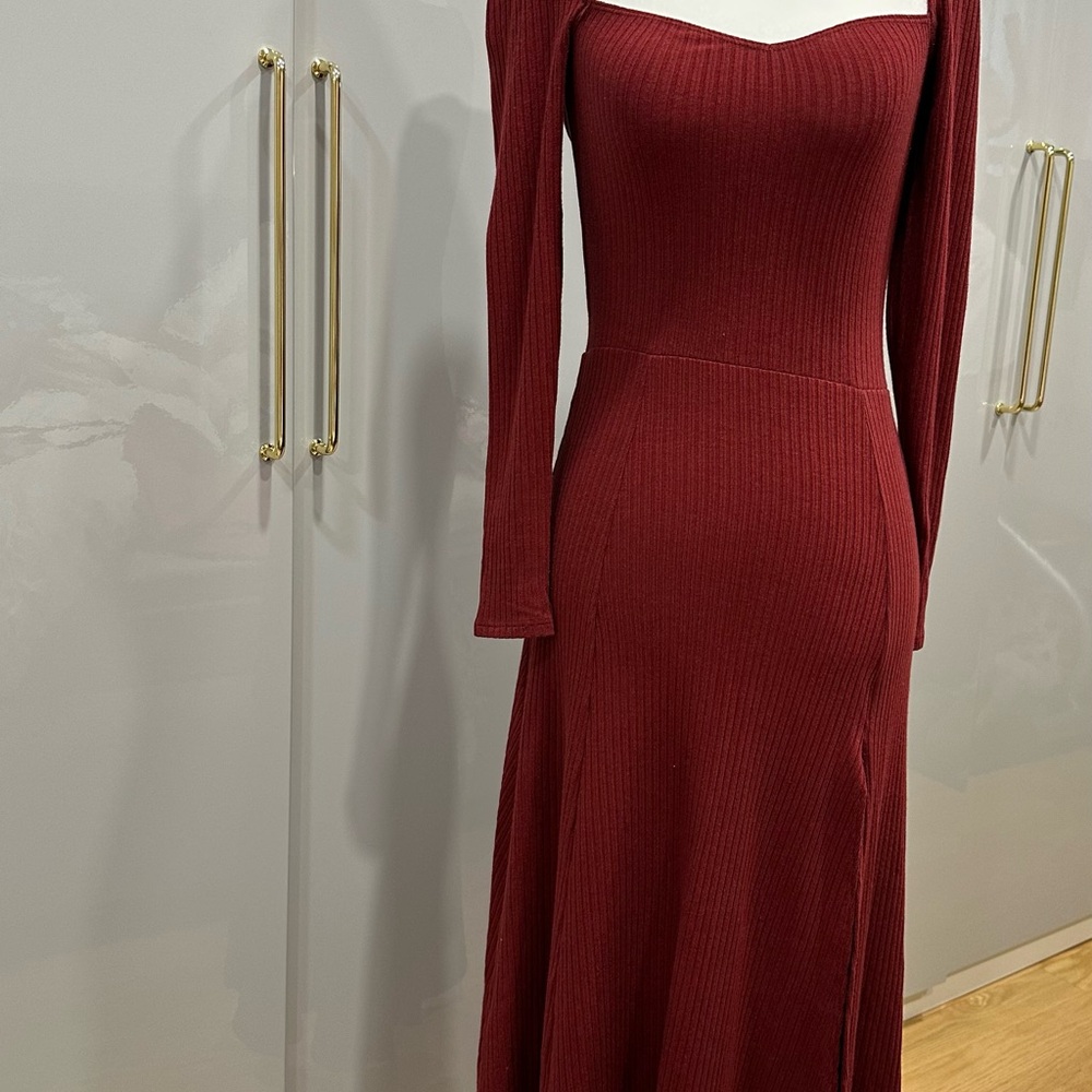 Reformation Banks Knit Long Sleeve Dress - Picture 5 of 6